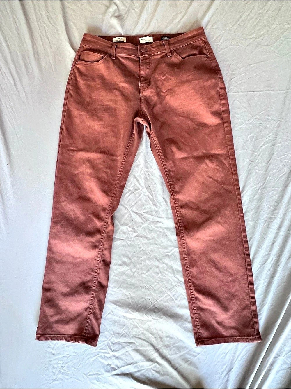 Scott James Slim Fit Pants Men's Brown Waist 34/L30